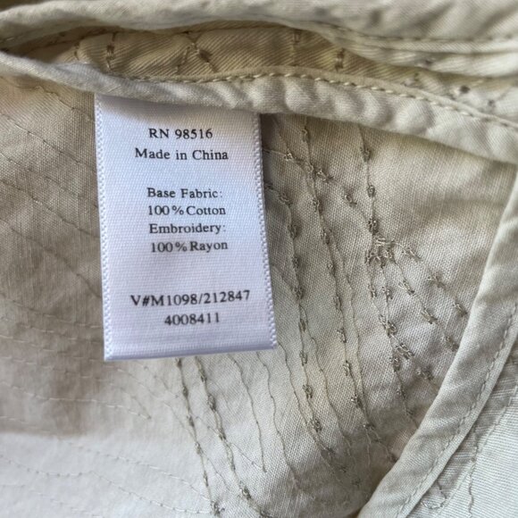 Coldwater Creek Womens‎ Jacket Beige Embroidered Lightweight Full Zip Size 22 - Picture 6 of 15